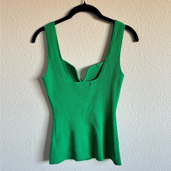 H&M Green Ribbed Tank Top - Picture 3 of 4